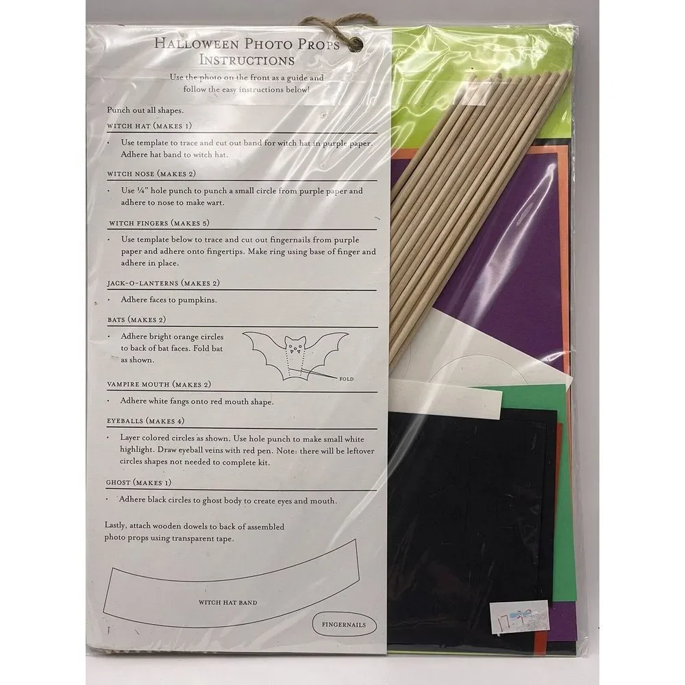 Paper Source Assorted Halloween Photo Props Makes 15‎